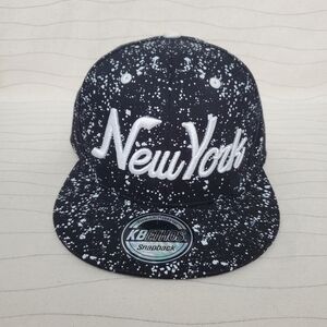 NEW YORK Snapback Baseball Hat Cap KBETHOS Premium Headwear Black White Speckled